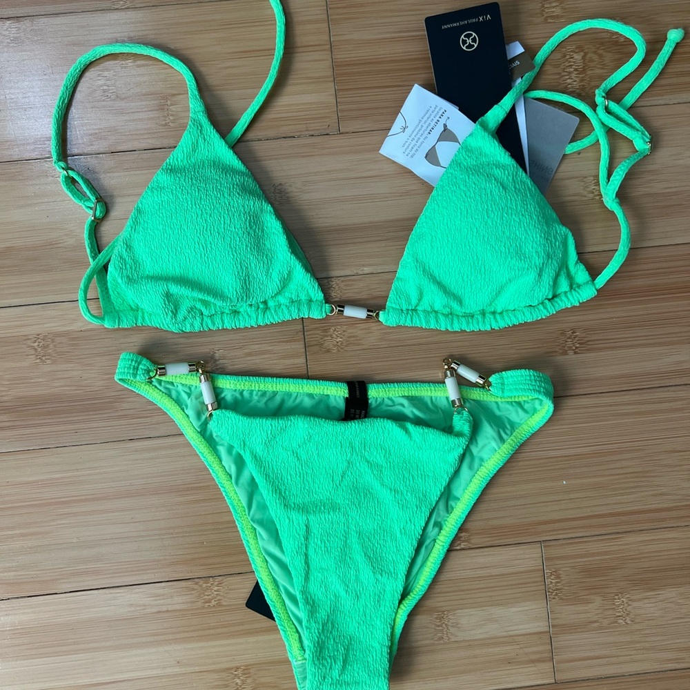 Vibrant Green Bikini Set